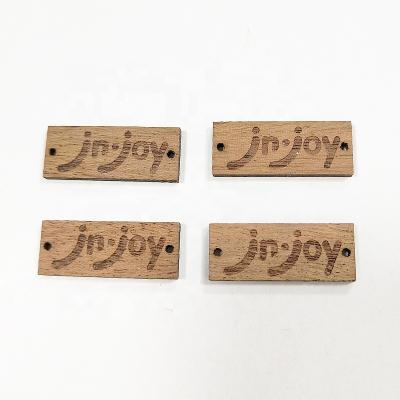 China Europe Dark Color Miniature Wooden Names Tags for sale