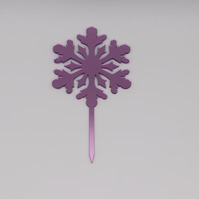 China Europe Laser Cut Gold Mirror Acrylic Christmas Tree Snowman Snowflake Pendant for sale