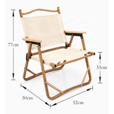 China Portable Folding Wooden Folding Table and Chair Outdoor Camping Sling Farmhouse Chairs for sale