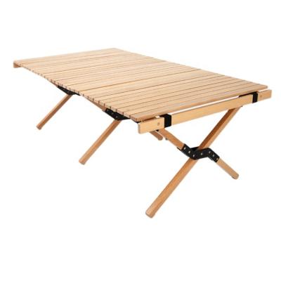 China Modern Outdoor Portable Family Picnic Table Folding Camping Road Trip Wooden Table for sale