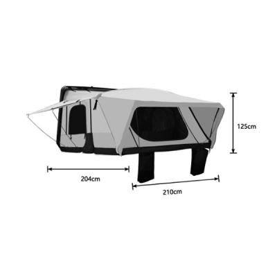 China Extended Flip Type Noah Arch Model 3-4 People Hardtop Car Top Car Quick Open Tent for sale