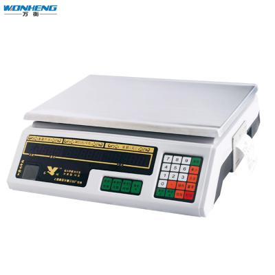 China Balanza Digital 40kg Double Weight Weighing Printing Scale With Ticket Printer for sale