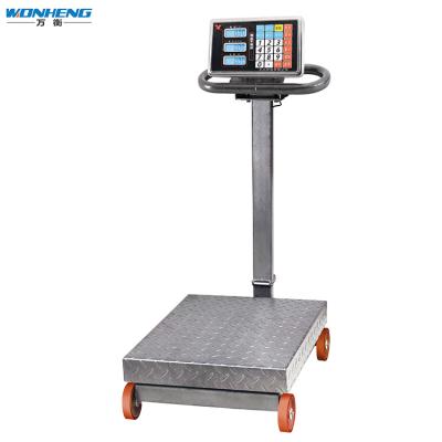 China 800 Kg Balance Scooter Platform Scale Four Wheel Indicator LCD Display 45*60cm/60*80cm for sale