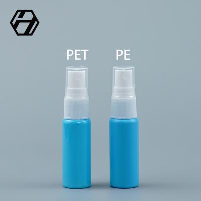 China OEM Plastiqu HOGNHE Personal Care Bottle 20Ml Pe Plastic Customized Cute Mist For Perfume Refillable Bottles With White Sprayer for sale