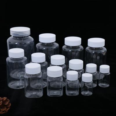 China Custom Clear Transparent Premium Medicine Pills Plastic Pet Capsule Bottle 15Ml 20Ml 30Ml 50Ml With Screw Cap for sale