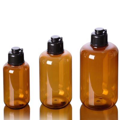 China Custom Design 100Ml Cosmetic Professional Private Label Body Wash Flip Cap Lid Bottle for sale