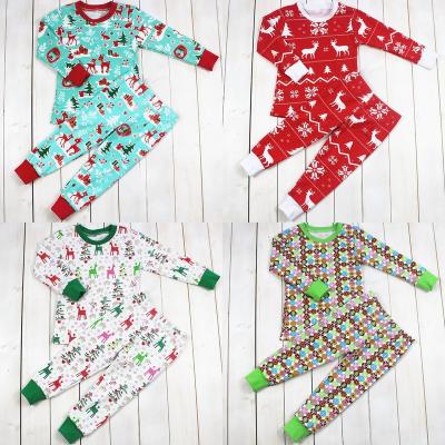 China Breathable Baby Loungewear Sets Wholesale Girls Clothing Kids Pajamas Christmas Pajamas Family Sleepwear for sale