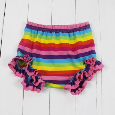 China Wholesale Breathable Cotton Baby Bummies Baby Bloomers Stripes Girl Underwear for sale