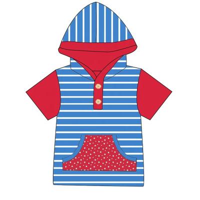 China Wholesale Manufacturer Breathable Kid Clothes China 4th July Shorts Sleeve Baby Boy T-shirt Summer Baby Boy Hoodies for sale