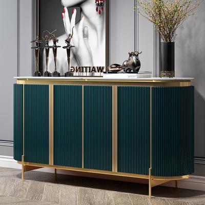 China Other factory price wholesale dining room buffet sideboard cabinet green console table for restaurant home hotel for sale