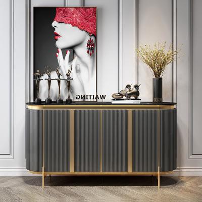 China Other hot direct factory sale modern luxury gold sideboard sideboard console table for dining room furniture ready to ship for sale