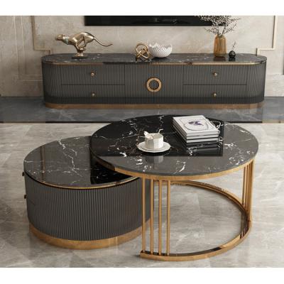 China Other Gold Finish Diamond Cut Folding Side Outdoor Patio End Tables Brass Steel Red Small Coffee Table for sale