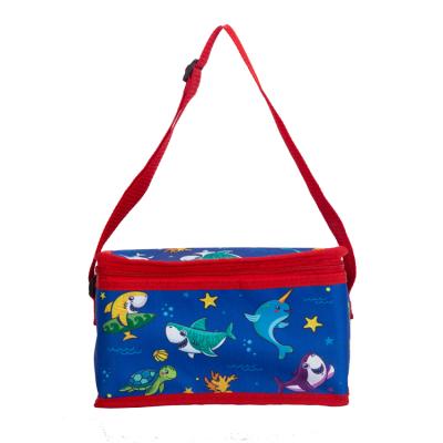 China Waterproof Cartoon Printed Cooler Handbag Insulated Thermal Waterproof Picnic Lunch Box Bag for sale