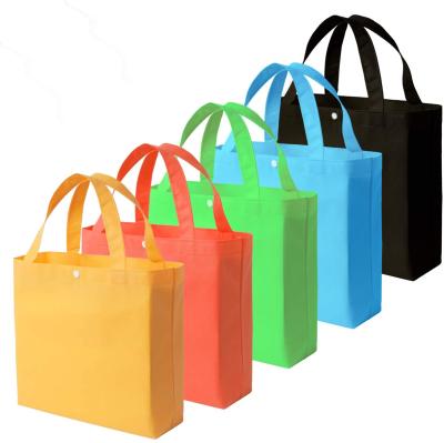 China 100% eco-friendly custom logos printed waterproof nonwoven eco shopping bag with handle for sale