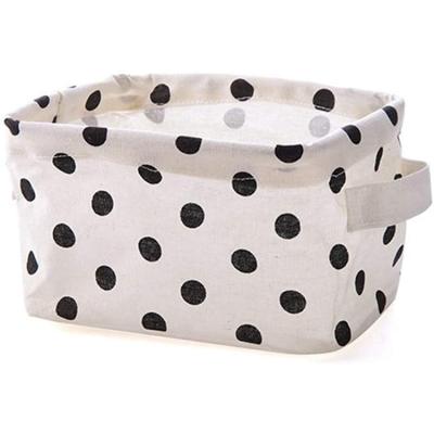 China Viable Collapsible Portable Debris Organizer Cube Fabric Container Bag Canvas Storage Box for sale