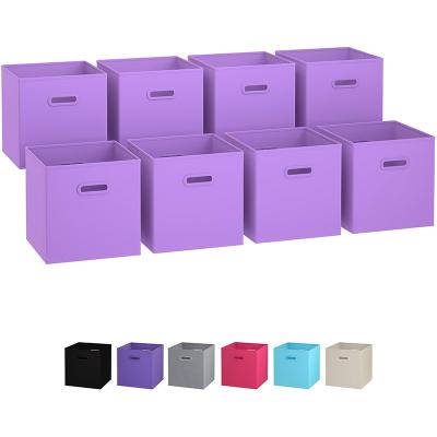 China Pink Sustainable Storage Baskets Organizational Storage Bins With Handles for sale