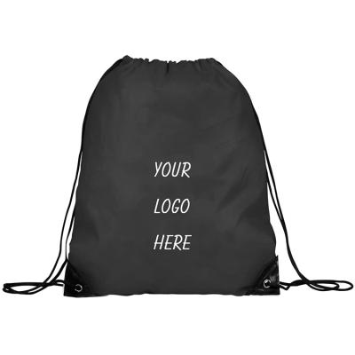 China 100% High Quality Waterproof Travel Polyester Drawstring Bag Custom Logos Eco-friendly for sale