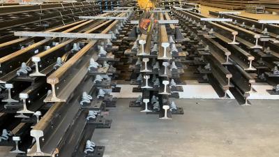 China DIN536 A55 Steel Crane Rail A55 10-12m for sale