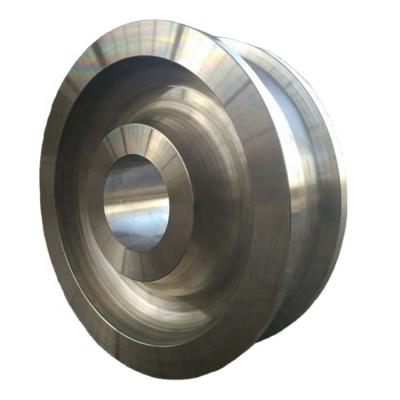 China Forging Casting Alloy Steel Gear Wheel Rail Wheel for sale