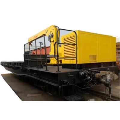 China 8T 10T 12T Railway Freight Wagon with Hydraulic Car Crane for sale