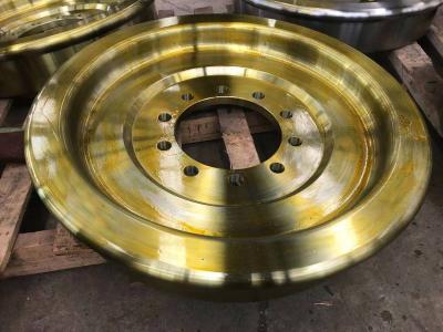 China Hydraulic Drive Steel Train Wheels , Train Track Wheels 500 Ton Dia 200mm ODM for sale