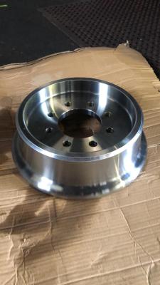 China Driven Steel Crane Wheels , Forged Railroad Car Wheels For Bridge ODM for sale