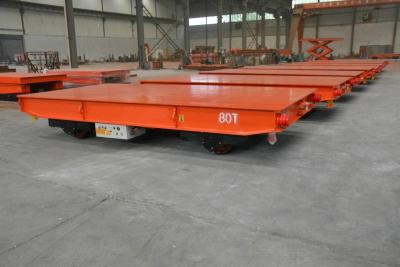 China 15T Load Capacity Electric Flat Car Battery Powered 4 Wheels For Mining Equipment for sale