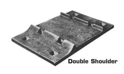 China Double Shoulder Base Plates Sole Plate In A Crane Rail Or Track Support System To Fix The Entire Rail Fastening Systems for sale