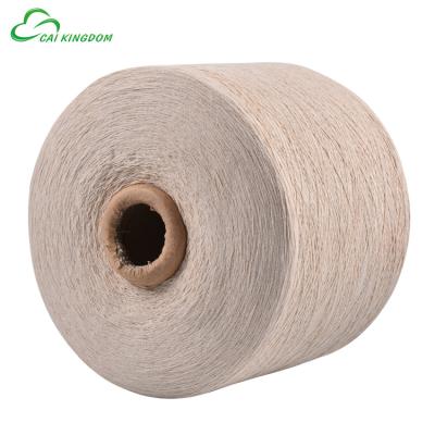 China Low Twist Recycled OE Recycled Raw Cotton Fluffy Yarn Ne6/1 For Knitting Glov e for sale