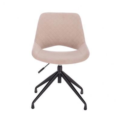 China Ergonomic Adjustable Partner (Height) Mid-Back Velvet Upholstered Task Chair Vanity Chair Swivel Adjustable Task Chair For Bedroom for sale