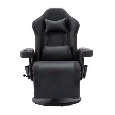 China Massage Partner Black Style PU Wrapping Leather Reclining Set Sofa Chair With Cup Holder And Side Pocket for sale