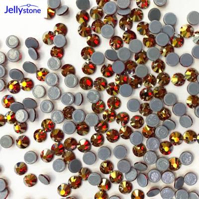 China Lead Free (< 90ppm) LT Siam AB Hotfix Rhinestones Iron On Stone Top Quality Crystal Clear Rhinestone Flatback Nail For Wedding Clothes for sale