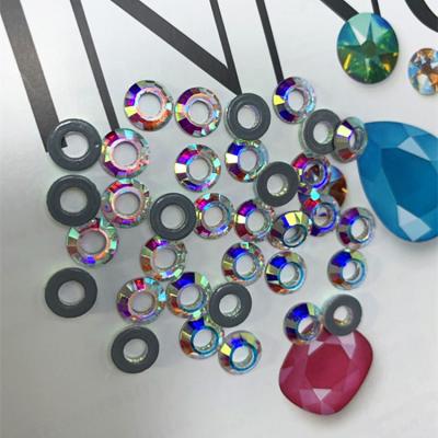 China Factory lead free wholesale over 80 hot rhinestone flat back glass rhinestone ab bonded crystal ab fix gemstones for wedding dress for sale