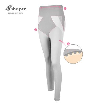 China S-SHAPER Antibacterial High Quality Waist Control Weight Loss Bamboo Gaiters for sale