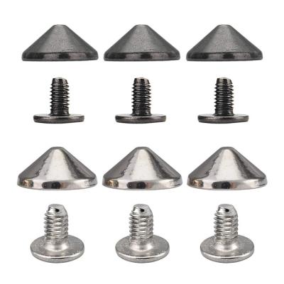 China Nickel Free Cone Studs And Studs Bullet Spikes Screw Studs And Back Punk Spikes For Leather Clothing Shoes Craft Belts for sale