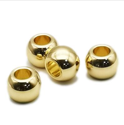 China CA2039 Zinc Alloy Eco-friendly Customized Logo Round Shape Metal Cord Lock End Stopper One Hole Metal Toggle For Shoes Etc. clothes. for sale