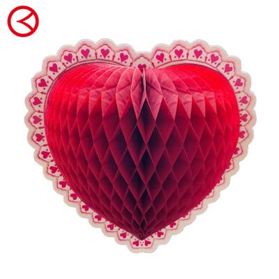 China Tissue Paper Paper Decorations for Wedding Supplies, Valentine's Day, Heart Decoration, CE-3953 for sale