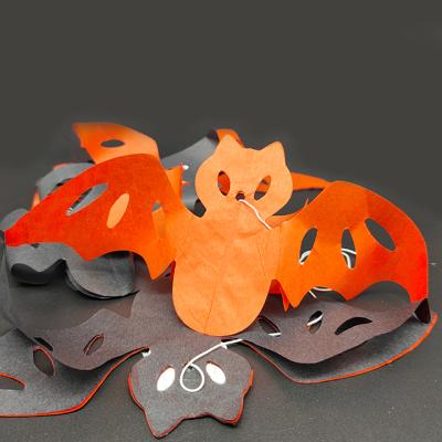 China Decorative Tissue Paper Halloween Party Bat Garland 12 FEET CE-6641 for sale