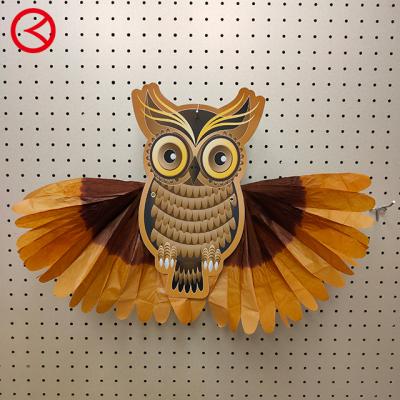 China Tissue Paper Paper Owl For School Classroom Wall Decoration CE-6P001 for sale