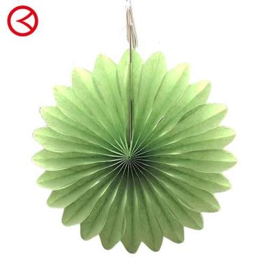 China Tissue Paper Holiday Birthday Party Decorations Paper Fan for sale