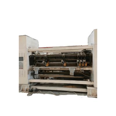 China Printing shops second hand automatic thin knife slitting indenting machine/automatic corrugated cardboard slitting machine corrugated box making for sale