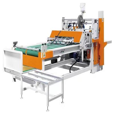 China Factory new semi-automatic folding and gluing machine for corrugated box carton making machine for sale