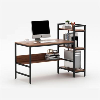 China (Other) Adjustable Cheap Table L Shape Computer Desk Simple Design Study Desk With Shelf for sale