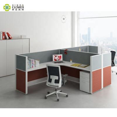 China Modern Modular 2 Compartments Man Office Workstations Modern Call Center Soundproof Compartment for sale