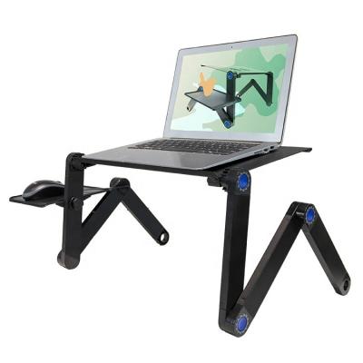 China (Size) Leadingplus Overlay Adjustable Desk Laptop Bed Table Computer Folding Adjustable Desk for sale