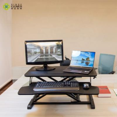 China (Height) Home Office Laptop Desk Adjustable Fender Riser with Removable Keyboard Tray / Folding Portable Adjustable Standing Computer Desk for sale