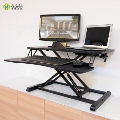 China (Height)Adjustable Computer Position Desk Fits Folding Small Dual LCD Monitor Smart Desk Office Desk for sale