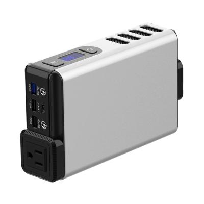 China New design ACpower station110v 220v AC output portable powerbank 150 type C 40000 mAh with type C PD 100W input and output for sale