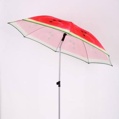 China Modern quality versus mass production the design of a watermelon beach umbrella for holidays for sale