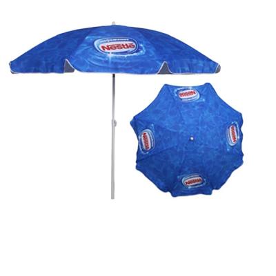 China Traditional High Quality Customized Printed Polyester Beach Umbrellas for sale